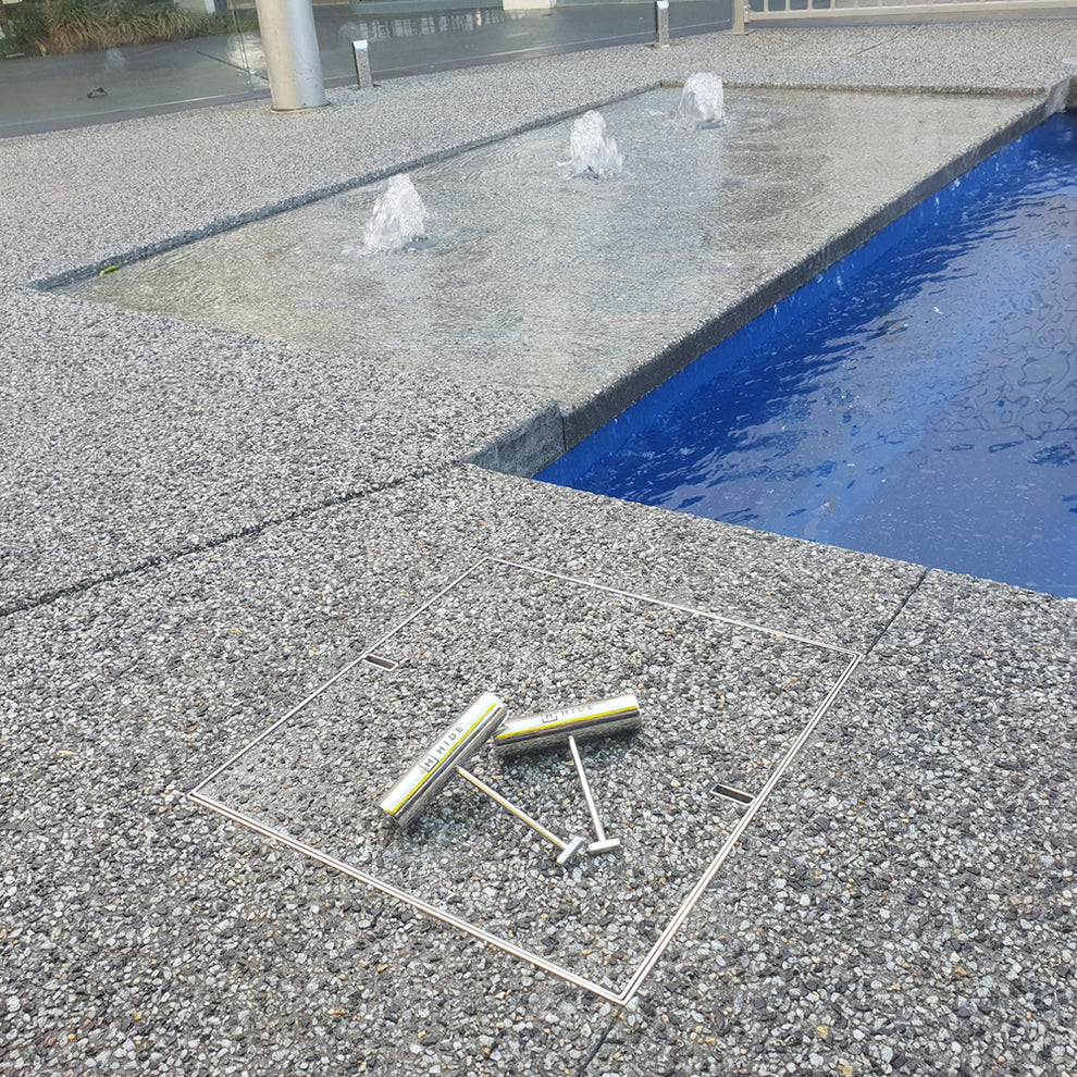 Hide Skimmer Lid Concrete Kit 342mm iPave