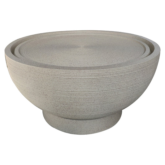 Harvey Bowl Fountain Water Feature - Beige - Northcote Pottery - Available at iPave Natural Stone