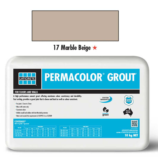PERMACOLOR Grout - Marble Beige - 10kg Bag - 1st Quality - Available at iPave Natural Stone