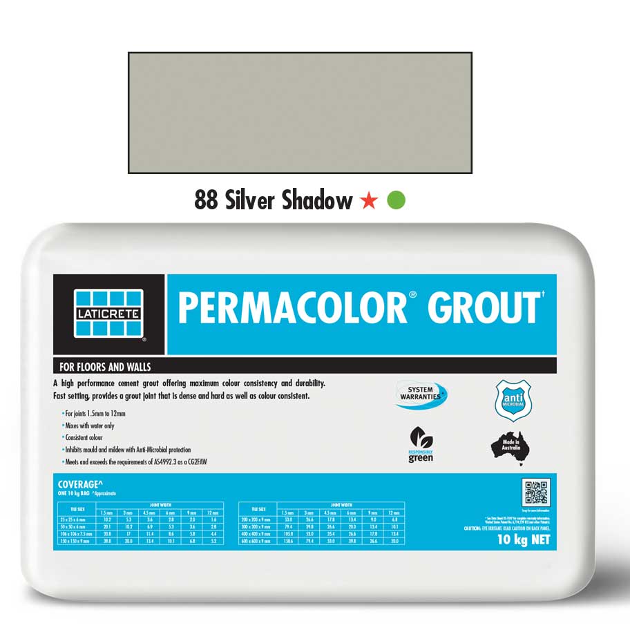 PERMACOLOR Grout - Silver Shadow - 10kg Bag - 1st Quality - Available at iPave Natural Stone