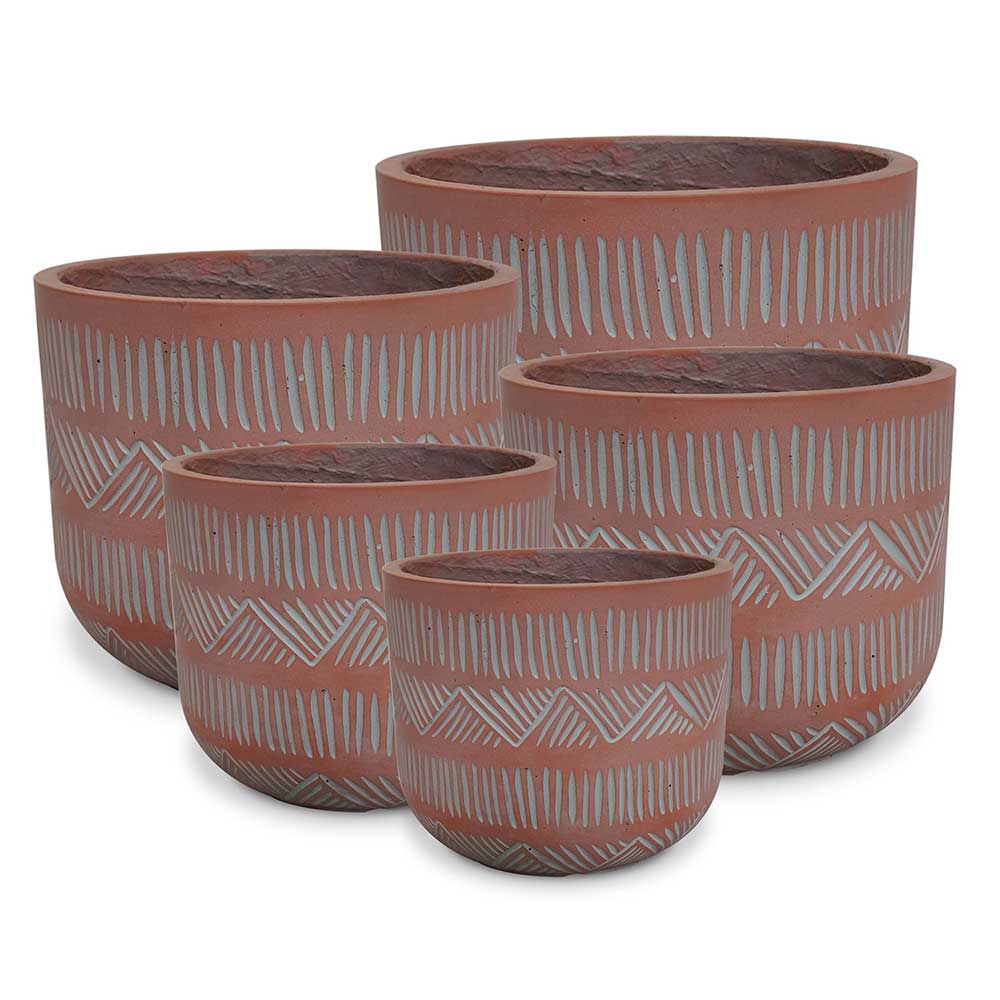Keystone Meso Planter Pot - Terracotta - Northcote Pottery - Available at iPave Natural Stone