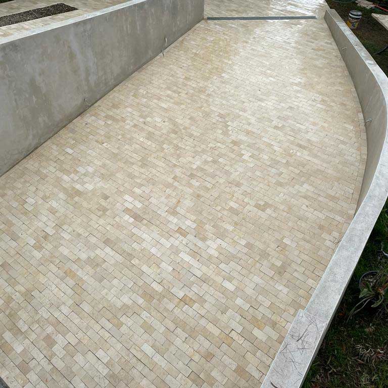 Portland Limestone Cobble 200x100x30mm Natural Stone Pavers - 1st Quality - Driveway Laid - Available at iPave Natural Stone
