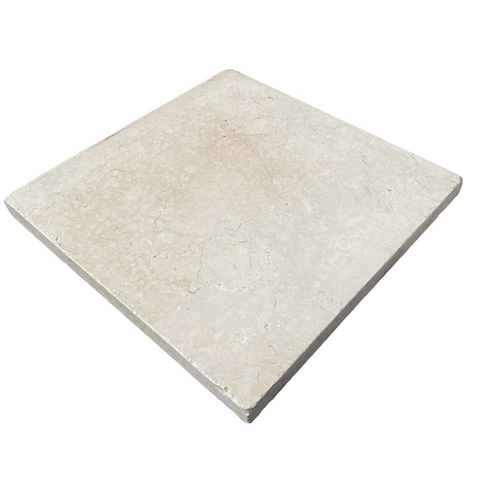 Portland Limestone 400x400x20mm Natural Stone Tiles - 1st Quality - Single Piece - 30mm Shown - Available at iPave Natural Stone