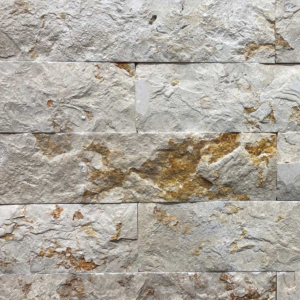 Portland Limestone Splitface Cladding 400x100x20mm - 1st Quality - Available at iPave Natural Stone - Display