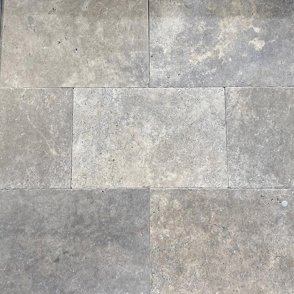 Silver Travertine 610x406x30mm Tumbled Natural Stone Pavers - 1st Quality - Available at iPave Natural Stone
