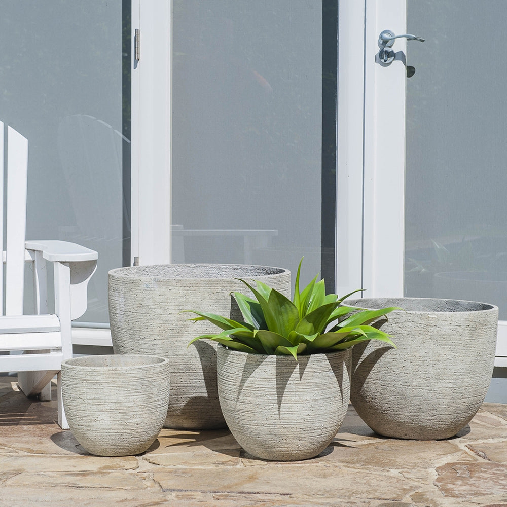 Stream Lite Egg Pot - Sand - in-situ - Northcote Pottery - Available at iPave Natural Stone