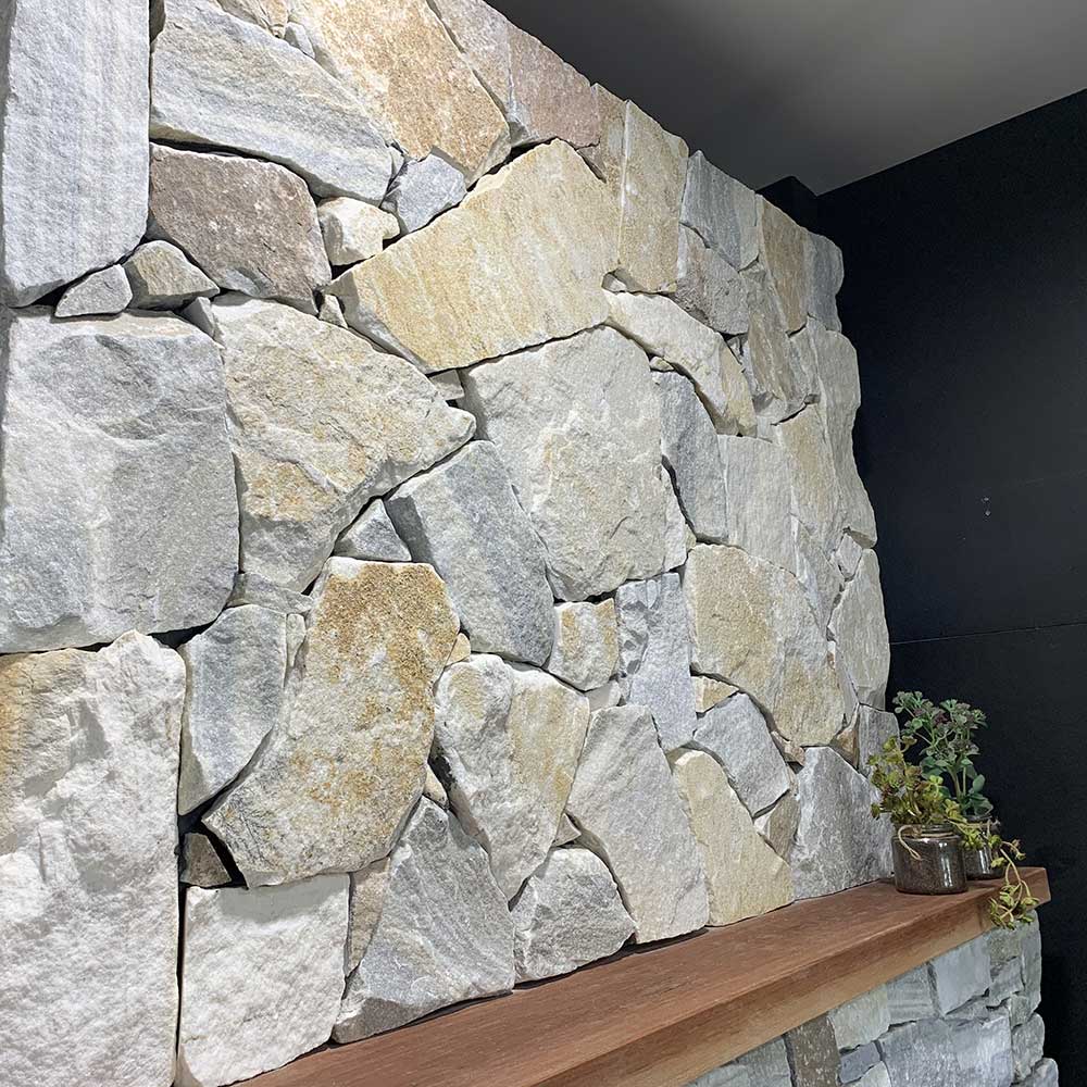 Thredbo Quartz Random Natural Stone Cladding - Sold per m2 only -1st Quality - Available at iPave Natural Stone