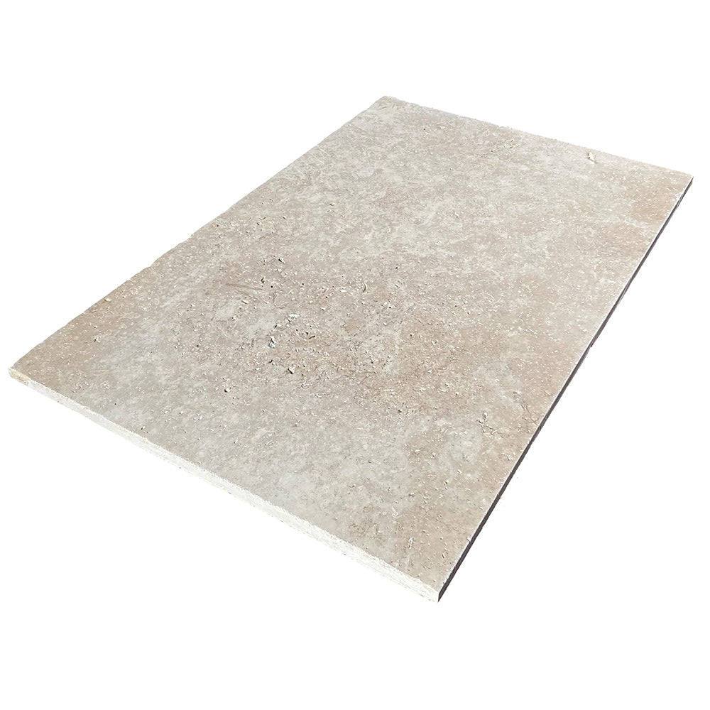 Classic Travertine 610x406x12mm Tumbled Natural Stone Tiles - 1st Quality - Available at iPave Natural Stone