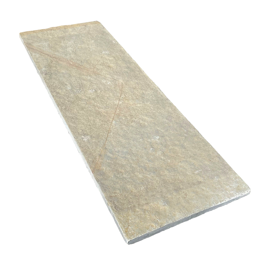 Tuscan Beige Tumbled Limestone 1200x400x25mm Natural Stone Step Tread - 1st Quality - Available at iPave Natural Stone