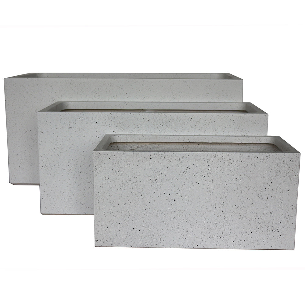 UrbanLITE Asher (Elliot) Trough - White Terrazzo - Available at iPave Natural Stone