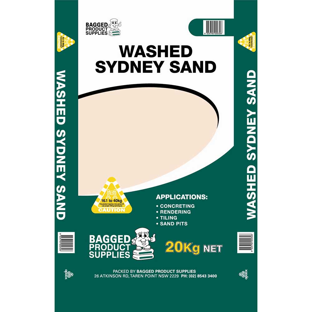 Washed Sydney Sand - 20kg Bag - 1st Quality - Available at iPave Natural Stone