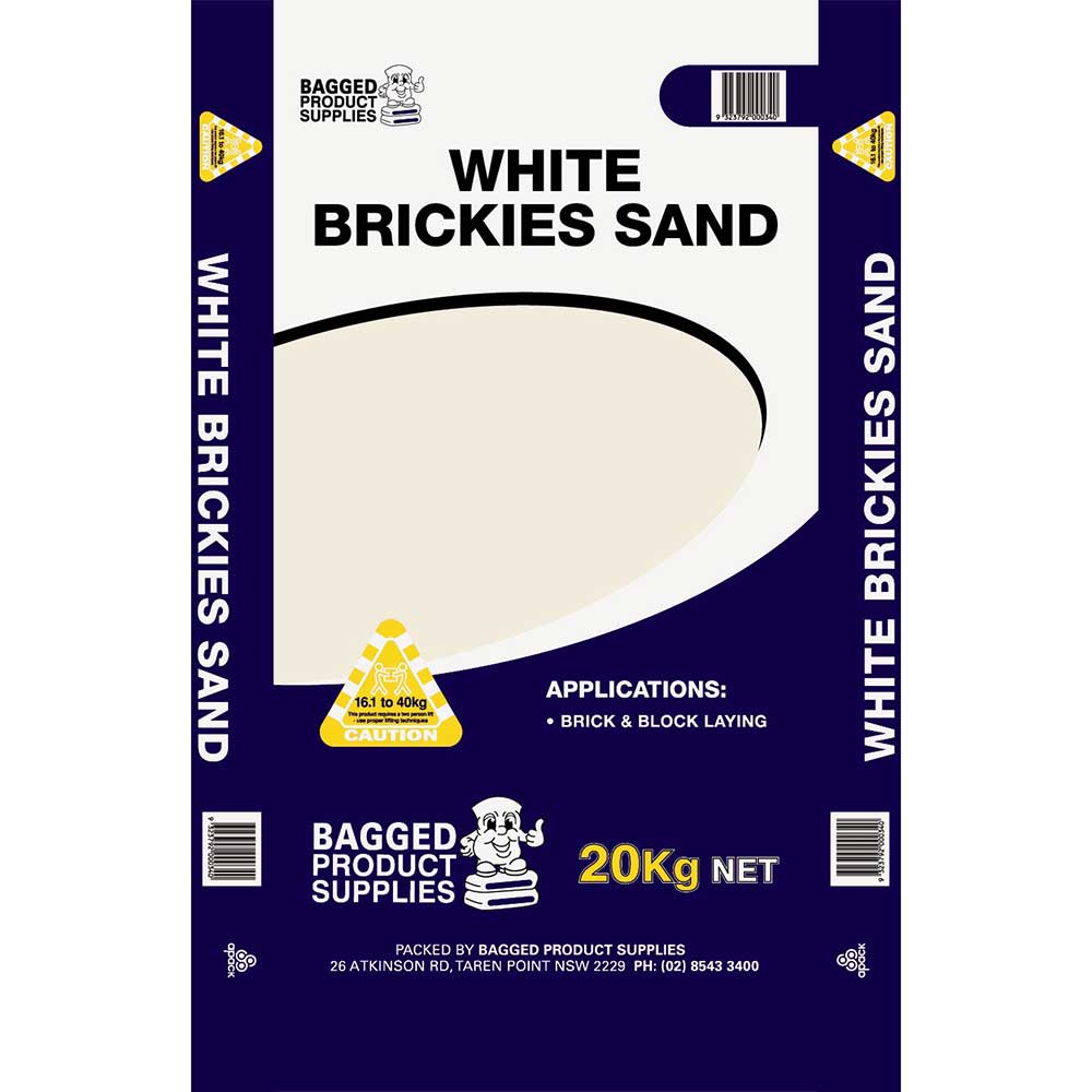 White Brickies Sand - 20kg Bag - 1st Quality - Available at iPave Natural Stone