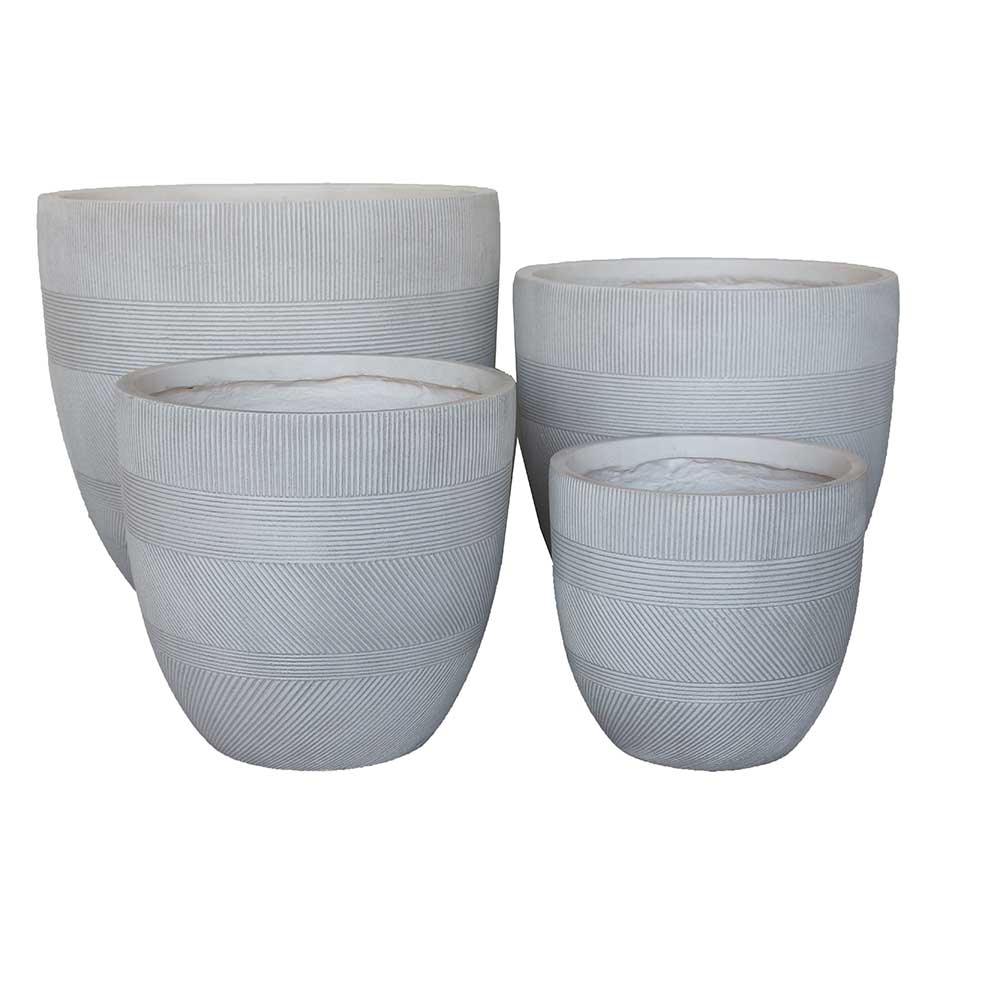 UrbanLITE Winston Egg Pot - White - Northcote Pottery -  Available at iPave Natural Stone