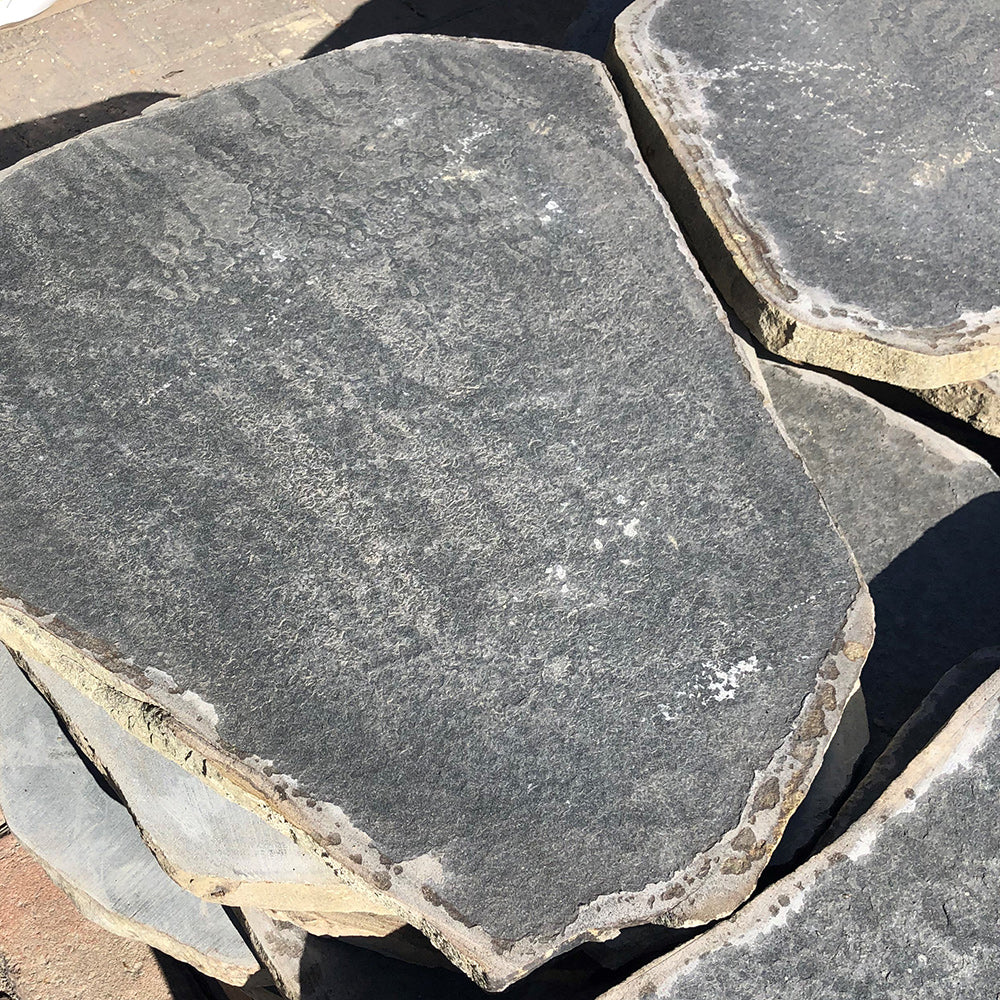 Zen Flamed Organic Basalt / Bluestone 700-800mm Natural Stone Stepping Stones - 1st Quality